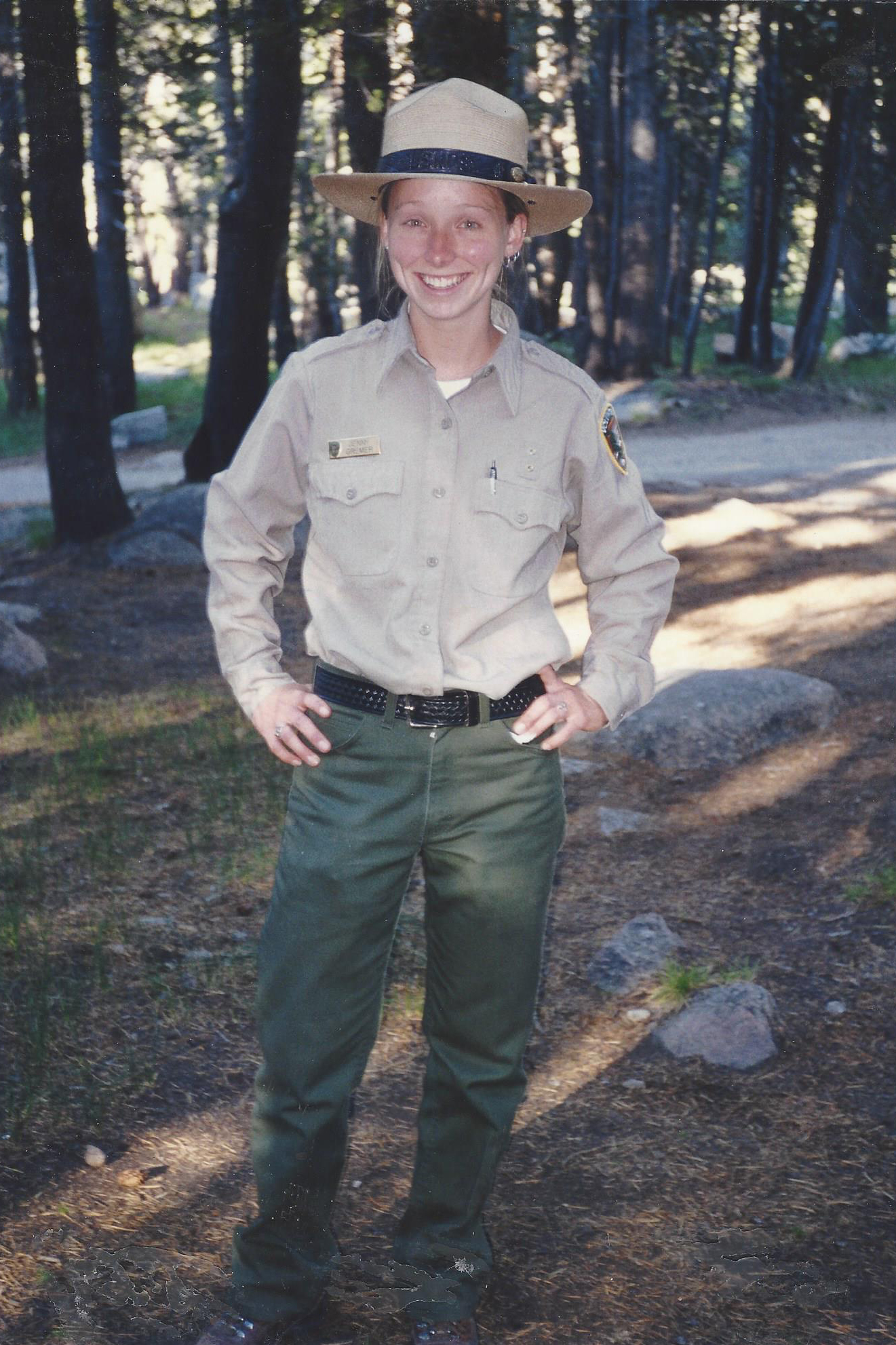 Jennifer Gremer in her park ranger uniform