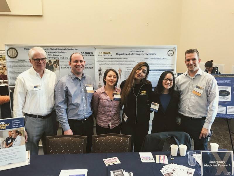 EMRAP joined UC Davis Department of Emergency Medicine Research Team, UC Davis Health Violence Prevention Team, and Pediatric Emergency Care Applied Research Network (PECARN) at the 2018 UC Davis Research Expo