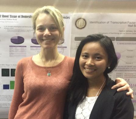 Gray and An Nguyen at 2016 UC Davis Undergraduate Research Symposium.