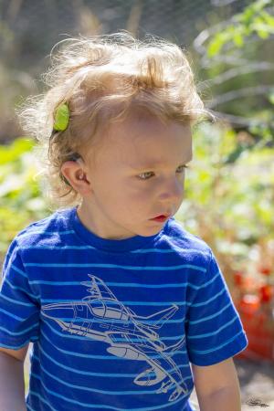 Four-year-old William was born profoundly deaf, but is learning to speak with the aid of cochlear implants, as well as using sign language. He is taking part in a UC Davis study on how the brain adapts to cochlear implants.