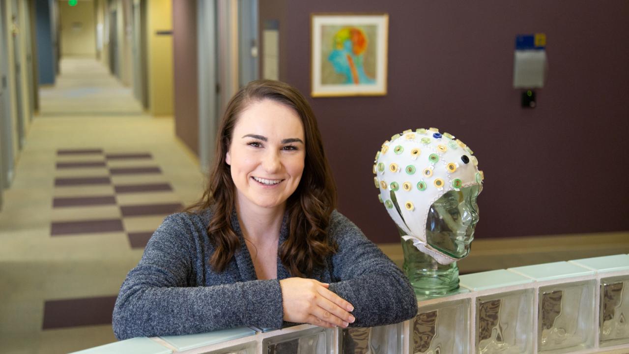 Since finishing her undergraduate coursework at the end of the winter quarter, Kelsey Klein has continued conducting lab work at the Center for Mind and Brain. David Slipher/UC Davis