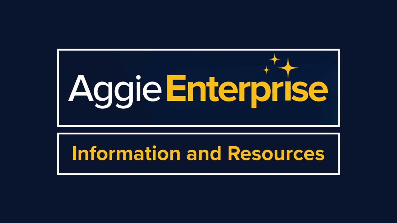 Aggie Enterprise info graphic