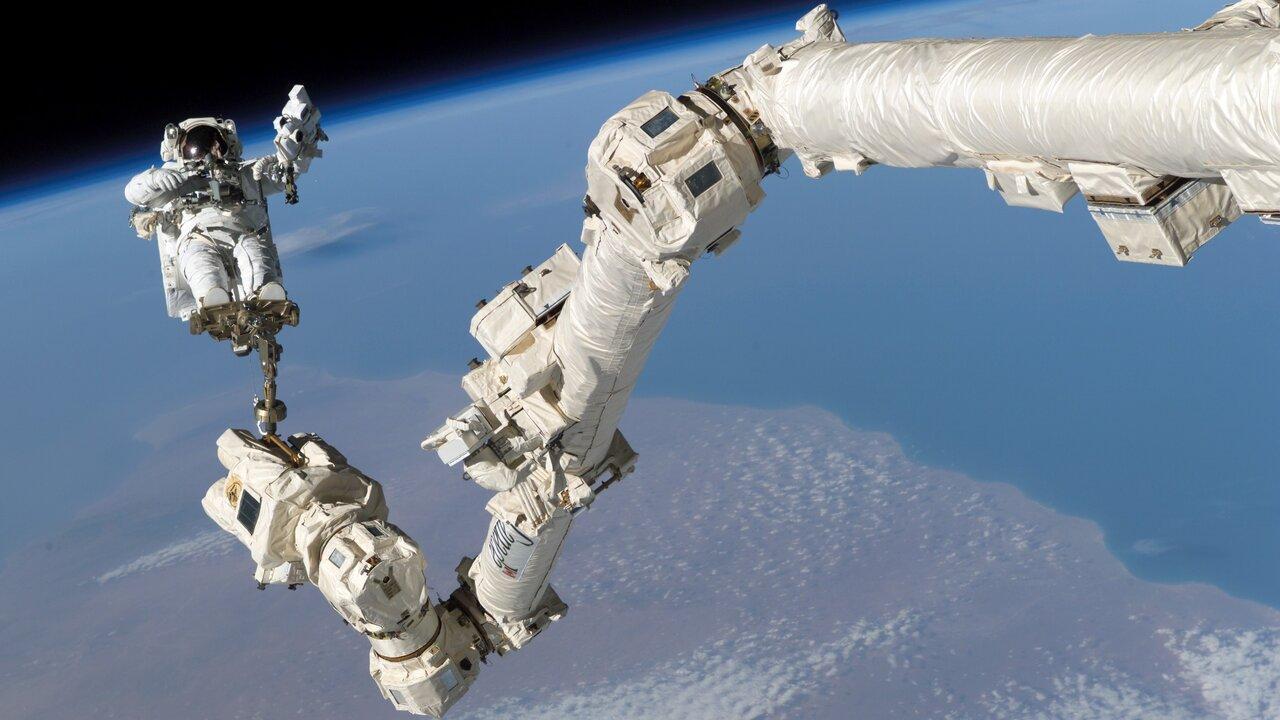 Mechanical arm in space