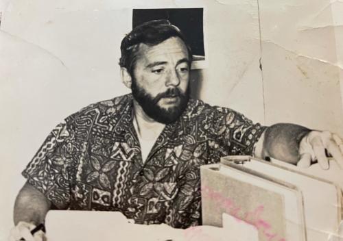 Edmund Bernauer in black and white photo.
