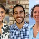 Left to right: Priya Shah, Samuel Díaz-Muñoz and Laci Gerhart-Barley join the College of Biological Sciences.