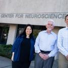 Fioravante, Cameron and Nord outside the Center for Neuroscience 