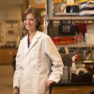 Assistant Professor Katherine Ralston’s discoveries about how a parasitic amoeba kills cells reveal a fundamental process in biology. Her work is now being supported by the Pew Charitable Trusts. Credit: Gregory Urquiaga/UC Davis