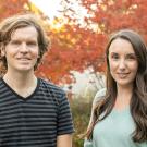Ben Cox and Rebecca McGillivary, postdoctoral researchers in the Department of Molecular and Cellular Biology, have received 2022 Hartwell Biomedical Research Fellowships. (Sasha Bakhter / UC Davis)