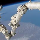 Mechanical arm in space