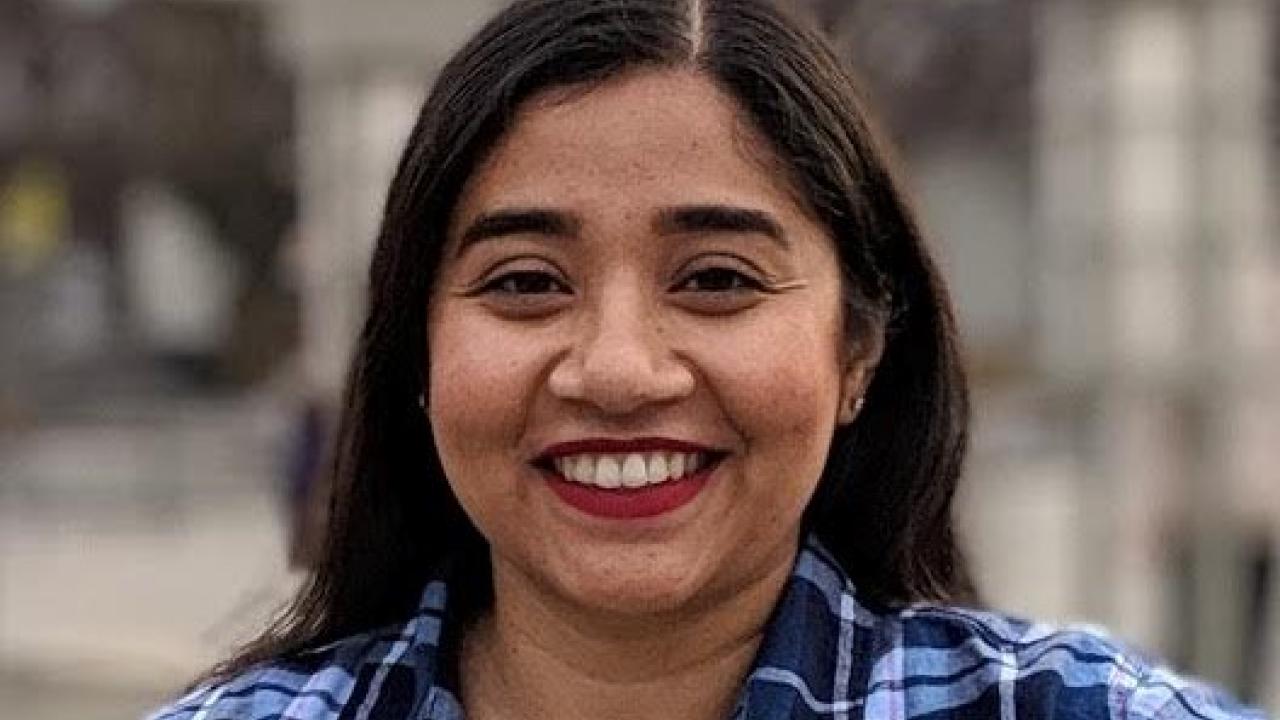 Arpana Vaniya, an academic coordinator at the West Coast Metabolomics Center, has just received the Million Women Mentors Trailblazer Awards. Courtesy photo Arpana Vaniya poses for the camera