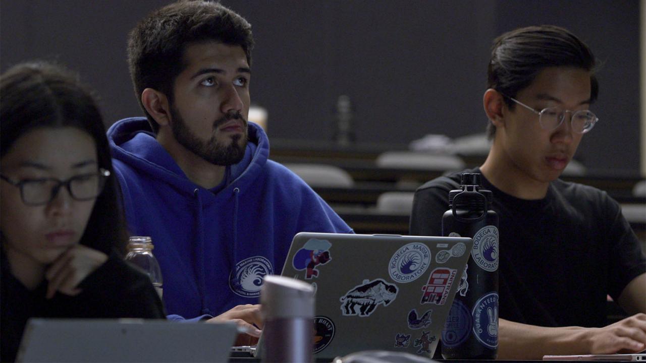 From tide pooling in nearby Horseshoe Cove to exploring the importance of marine protected areas, undergraduate Michael Brito spent his summer taking classes and performing research at the Bodega Marine Laboratory. David Slipher/UC Davis Michael-Brito
