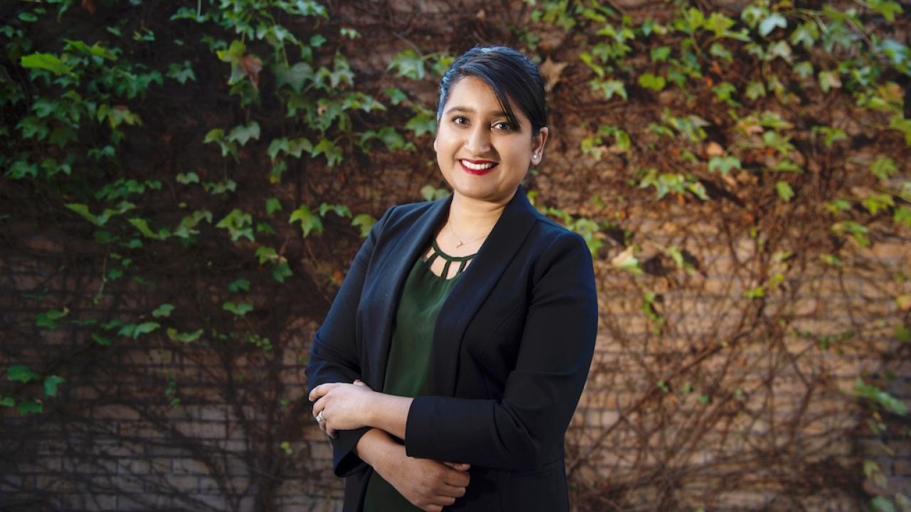 Marwa Zafarullah, a Ph.D. student in the Integrative Genetics and Genomics Graduate Group, investigates the pathology of a rare neurodegenerative disease called Fragile X- Associated Tremor/Ataxia Syndrome (FXTAS). Courtesy photo Marwa Zafarullah