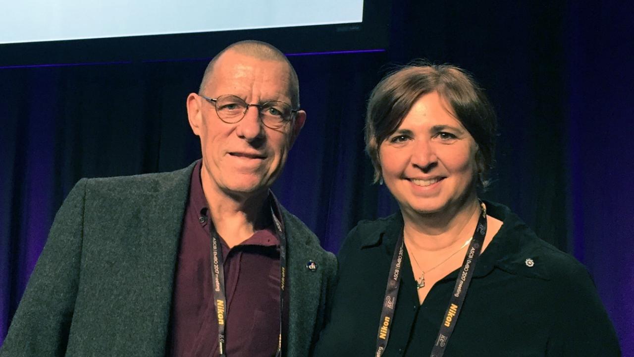 Professor Jodi Nunnari and  Jonathan Scholey