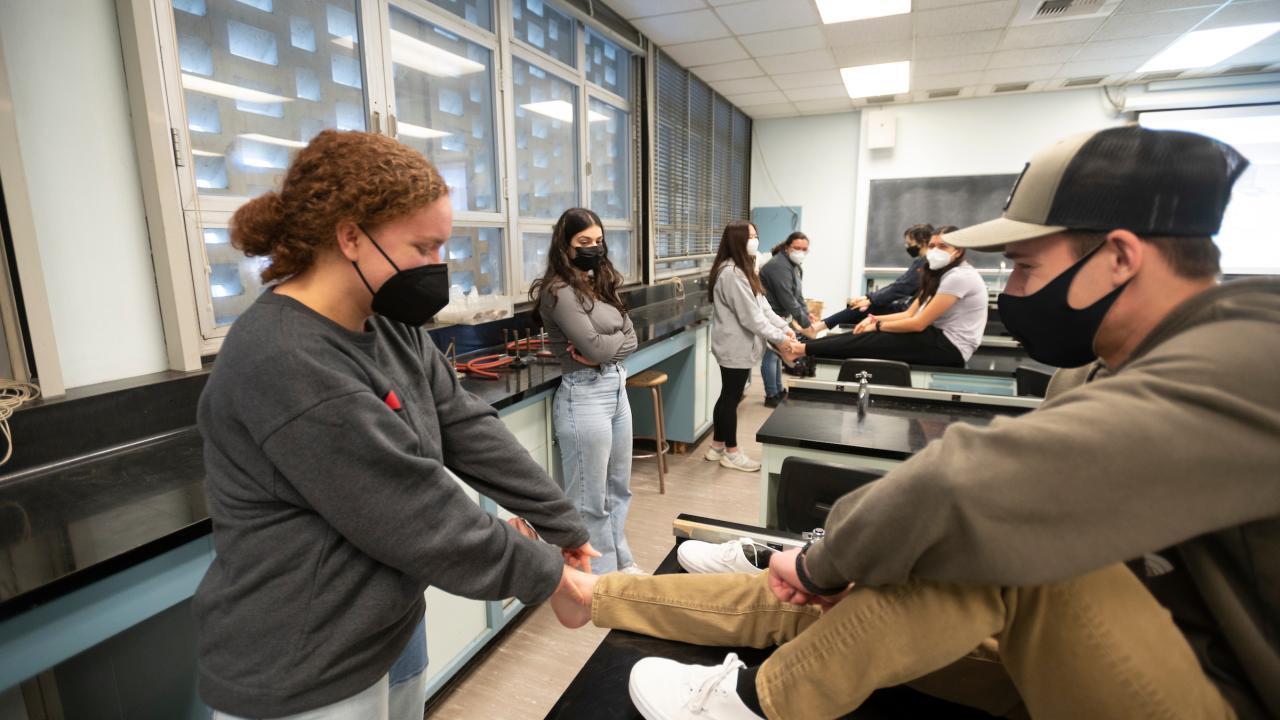 BioLaunch students in the career lab
