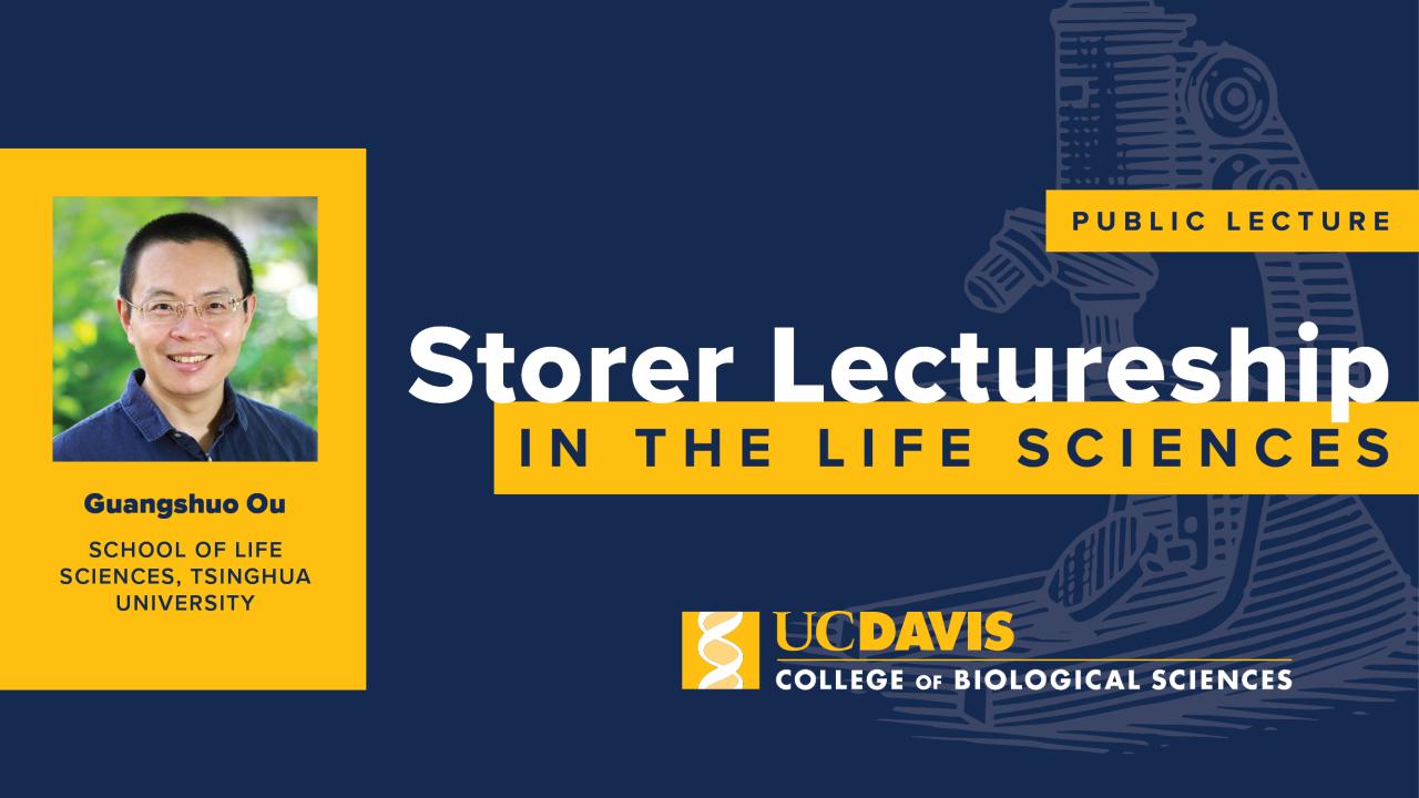 Blue graphic for Storer Lecture