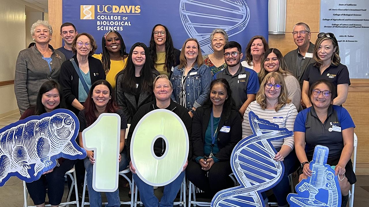 In October, the college celebrated the 10th anniversary of the Biology Academic Success Center (BASC). Over the last decade, BASC has offered tens of thousands of advising appointments, supported almost as many CBS students, and grown into the full-service, on-campus model advising hub it is today. (Helen Schurke Frasier / UC Davis)
