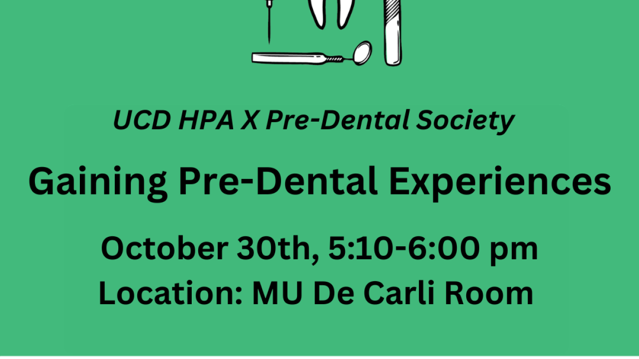 HPA x Pre-Dental Society: Gaining Pre-Dental Experiences