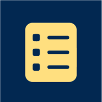 List on paper icon