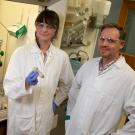 Lynne Hagelthorn and Assistant Professor Philipp Zerbe