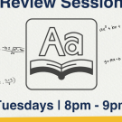 GRE Math and Vocabulary Review Session Flyer