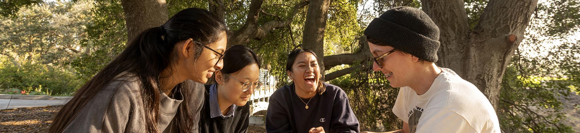 Students laughing