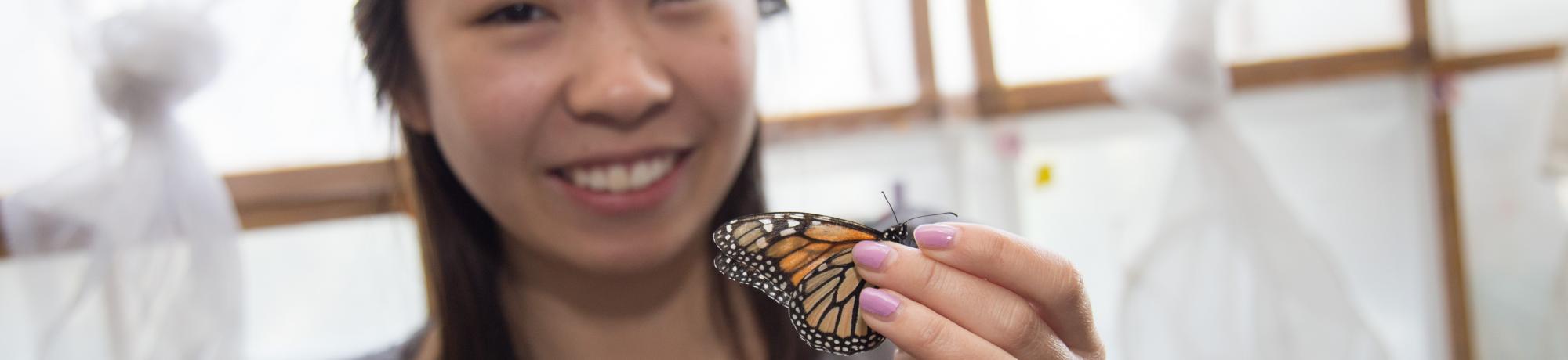 Student With Butterfly