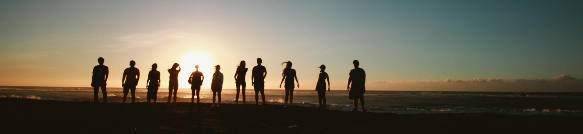 Students by the Sunset